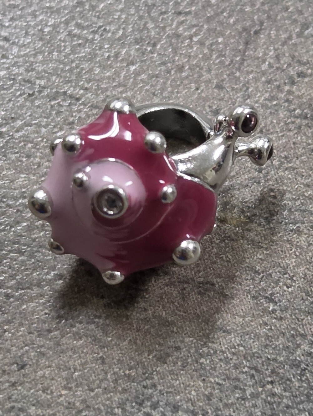 Authentic Pandora Pink Snail Charm